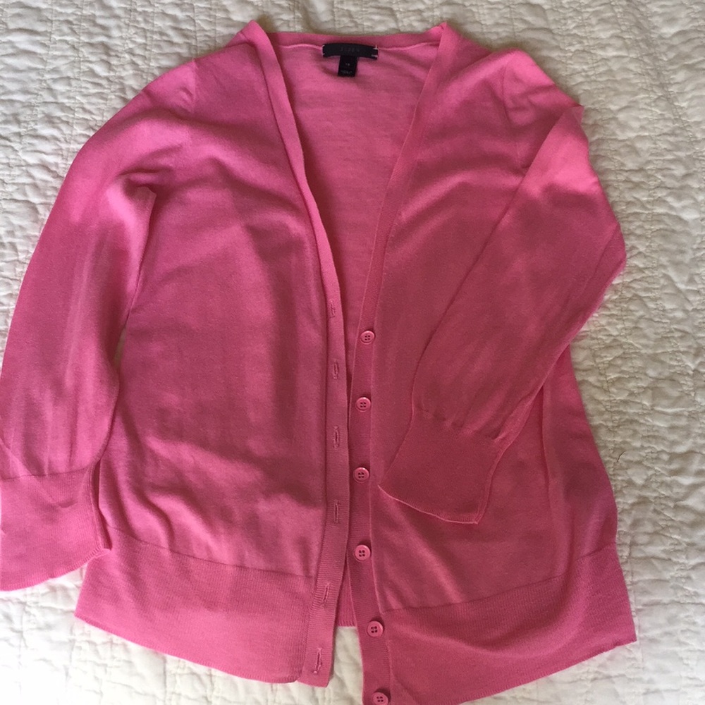 J. Crew Quarter- sleeve cardigan